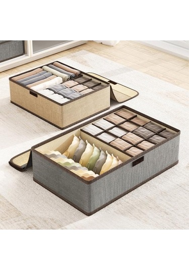 Novahub Yeşil Katlanır Çekmece Organizatör 17 Grids Elbise Saklama Yeşil