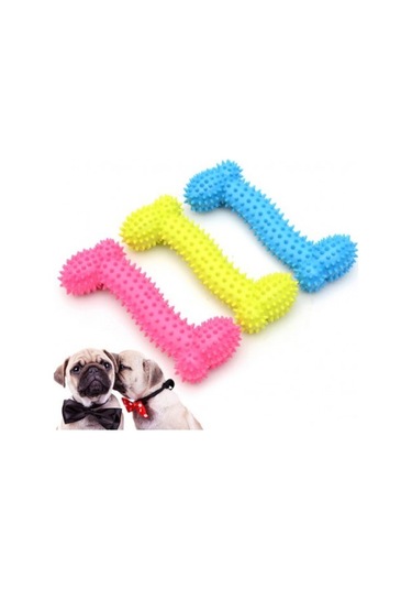 Kemik Şeklinde Köpek Diş Kaşıma Oyuncağı Tdrtr Çok Renkli