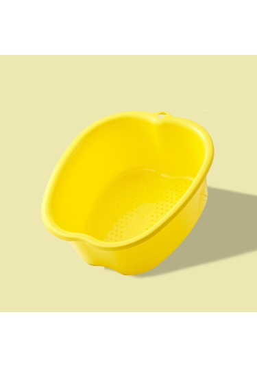 Suntek Ayak Küveti Büyük Plastik Taşınabilir Ayak Banyosu Sarı