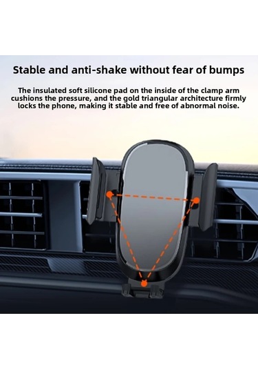 Chuangyinshop Araç Hava Çıkışı Telefon Tutucu 360 Derece Dönebilir Evrensel Siyah Araç Tutacağı