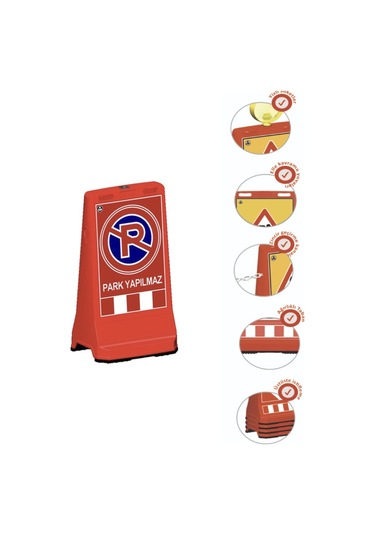 Park Yapılmaz Baskılı Çift Yön Ultra Levhalı Reklam Dubası Kırmızı Renk 7.5 Kg