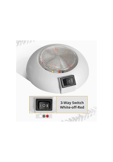 1 Adet 4 İnç Yuvarlak Led Yardımcı Kubbe Işığı Ev Kamyon Karavan Römork Tekne Uçak İç Aydınlatma Yüksek Güçlü Led Gömme Aydınlatma Çok Renkli