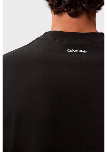 Calvin Klein Erkek T Shirt Lv04rf823g Ub1 Siyah Siyah