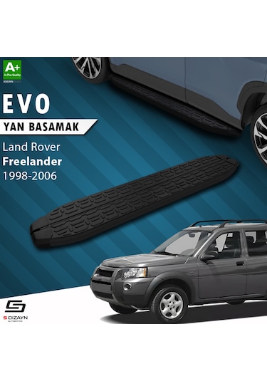 S-dizayn Land Rover Freelander Evo Siyah Yan Basamak 163 Cm 1998-2006 A+ Kalite