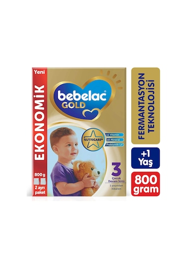 Bebelac Gold 3 Devam Sütü 1 Yaş+ 800 G