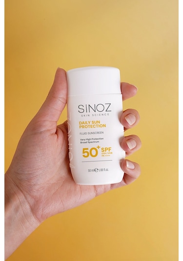 Sinoz Günlük Kullanım için Yüz Güneş Kremi SPF50+ 50 ML