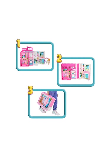 Barbie'nin Portatif Evi 2024 Hrj77 Barbie