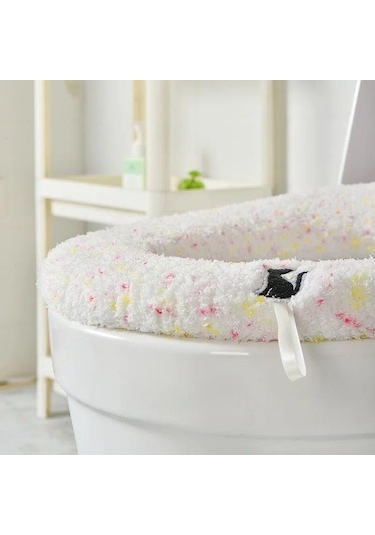 Pembe Klozet Mat Evrensel Ev Kış Tuvalet Koltuk Minderi Tuvalet Kapağı Yıkanabilir