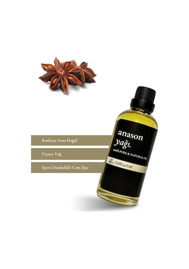 Sabunal Anason Yağı 100 ML - Saf Bitkisel Cilt Bakım ve Aromaterapi Yağı