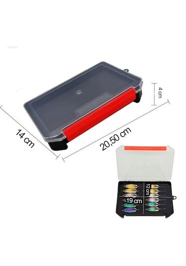 Rapala Jig Yem Lrf Kutusu Suni Yem Meps Kutusu 20.5x14x4 Siyah