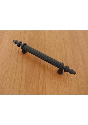 Azimkar Hırdavat Elmas Kulp 5 Adet 96 MM Mat Siyah