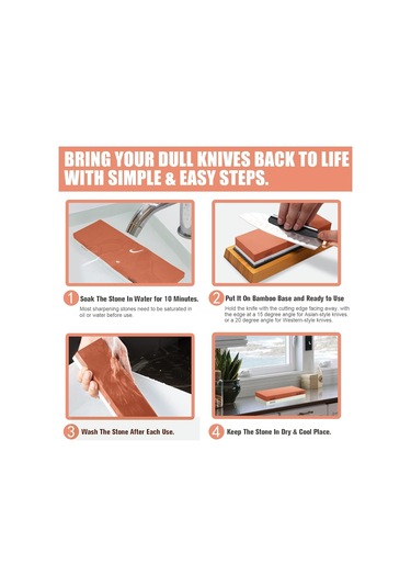 Valkyrie 7 Parça Profesyonel Bıçak Bileme Seti 4 Taraflı Biley Taşı 400 1000 3000 8000 1. Kalite Sulu Bileme 1. Kalite