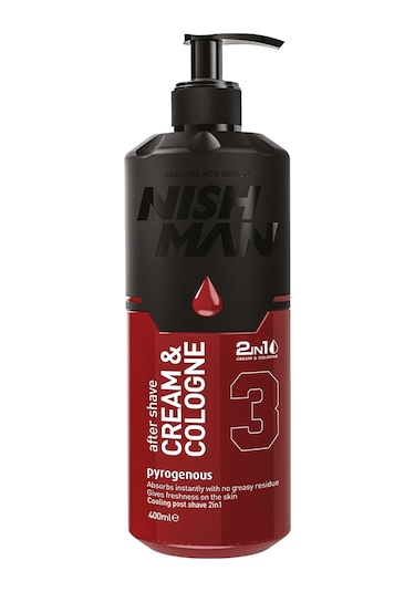 Nishman Pyrogenous 3 Traş Sonrası Cilt Bakım Krem & Kolonya 400 ML