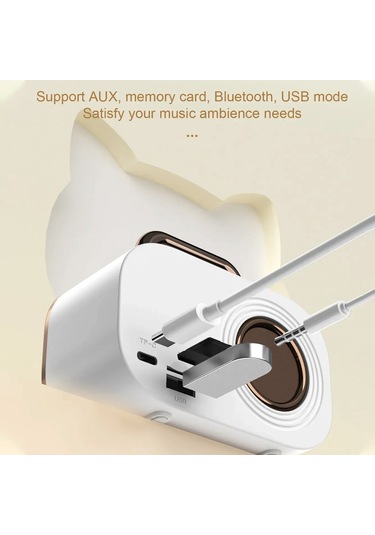 Retro Bluetooth Hoparlör Subwoofer Mini Kablosuz Hoparlör-beyaz