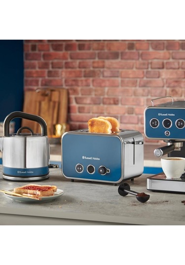 Russell Hobbs Distinctions 26451-56 Manuel Espresso Makinesi Okyanus Mavisi (Teşhir)