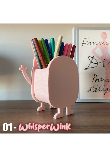 Whisperwink Sevimli Canavar Kalemlik Masa Üstü Düzenleyici