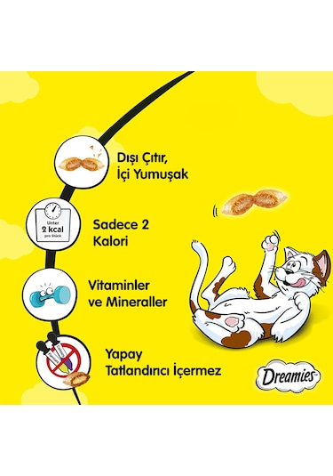 Dreamies Tavuklu Kedi Ödülü 6 x 60 G