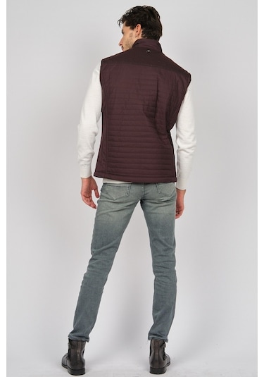 Daynax Erkek Içi Kürklü Cep Detaylı Yelek 492908 Bordo Bordo