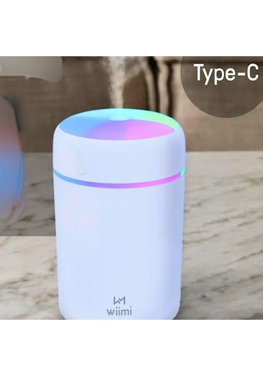 Led Işıklı Mini Ortam Oda Hava Nemlendirici Taşınabilir Buhar Makinesi Usb Ile Çalışabilir"-990