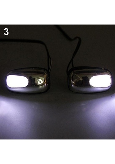 Kırmızı 1 Çift Otomatik Ön Cam Ön Cam Led Işık Püskürtme Jet Nozulu Silecek Yıkama Lambası