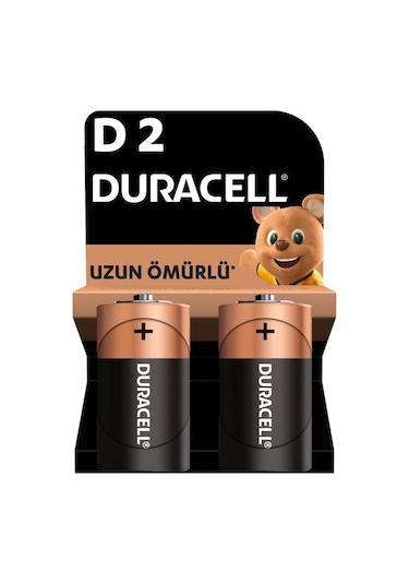 Duracell LR20/MN1300 1.5V Alkalin Büyük Boy D Pil 2'li