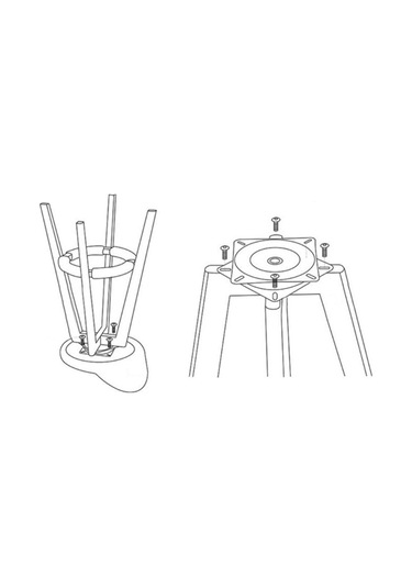 Suntek Magideal Bar Tabureleri Döner Plaka Kanepe Sandalye Tabla 6 inç