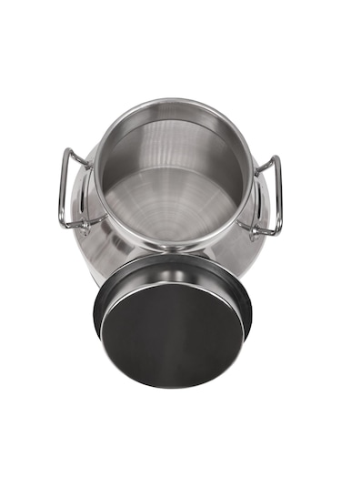 Melasty Süt Sağma Makinesi Paslanmaz Süt Güğümü 30 Litre İki Kulplu Kapaklı Ø208 Mm Geniş Ağız -1727