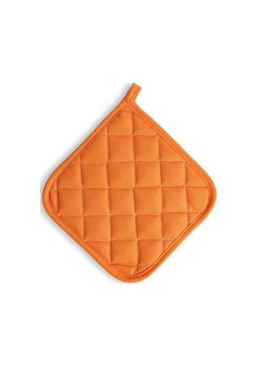 Yanmaz Fırın Eldiveni Ve Fırın Tutacağı 1 Eldiven 1 Tutacak Turuncu