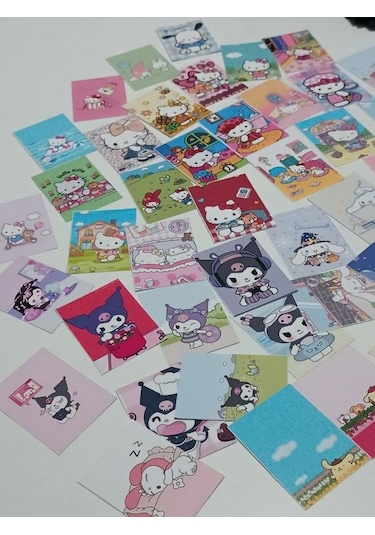 Sanrio Hello Kitty Çek Kopart Sticker Kitabı 45 Adet Büyük