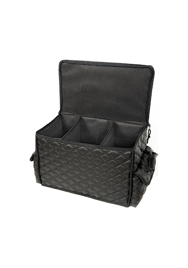 Renault Modus Deri Lüks Oto Araç Bagaj Toplayıcı Organizer Bagaj Çantası Siyah Fs Siyah