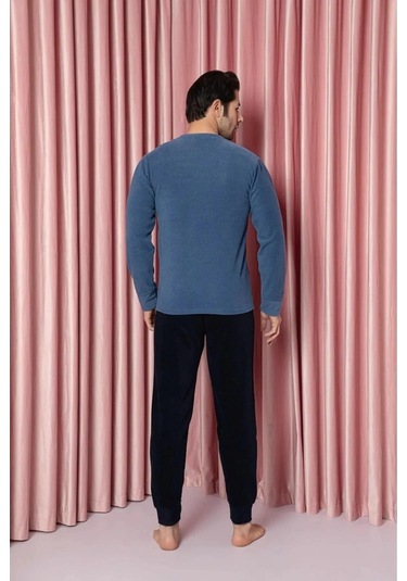 Sude Erkek Bisiklet Yaka Kışlık Polar Pijama Takımı A100/73 - 1 Adet 001 Sude Erkek Bisiklet Yaka Kışlık Polar Pijama Takımı A100/73 - 1 Adet 001
