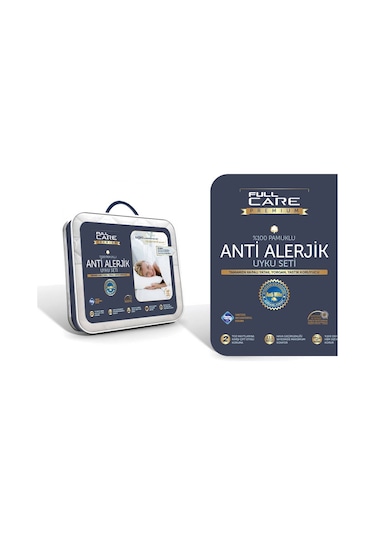 Pamuklu. Anti-Alerjik. Anti-Bakteriyel Tek Kişilik Uyku Seti Standart-Tek Kişilik