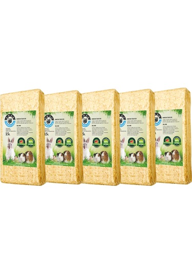 Amon Doğal Çilek Kokulu Kemirgen Talaşı 15 Lt. 5 Adet