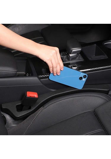 Aubyhe Oto Koltuk Aralığı Dolgusu - Araç İç Dekor Eşyası, Eşyaların Düşmesini Engeller, Kahverengi 2 Adet