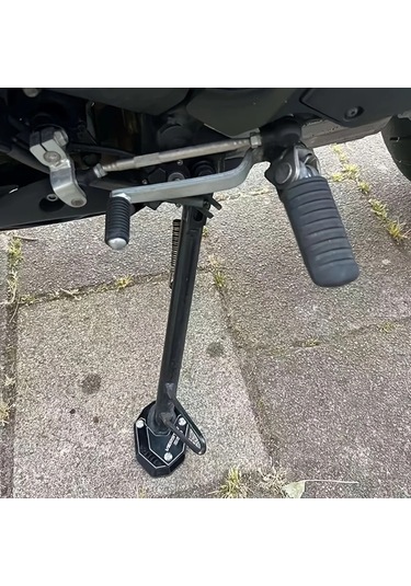 Xuweiwei Grey Kawasaki Versys650 2011 2023 Motorcycle Accessories Cnc Aluminum Bracket Side Stand Foot Peg Expansion Pad Support Board