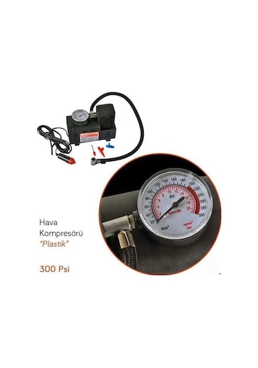 Taşınabilir Oto Çakmaklık Girişli 12v Elektrikli Şişirme Pompası