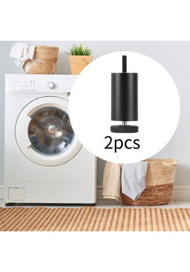 Suntek 2x Ayarlanabilir Mobilya Bacakları Alüminyum 6-cm-siyah Siyah