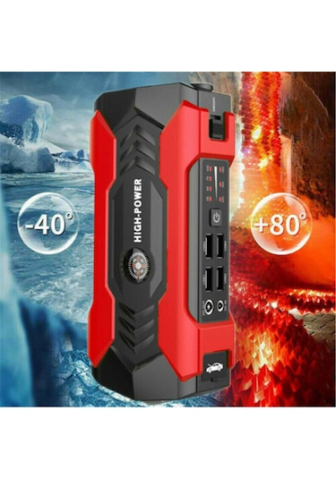 Geeksen 12v 200a Araba Atlama Marşı Taşınabilir Güç Bankası Başlatma Cihazı Dizel Benzin 10000mah Araba Şarj