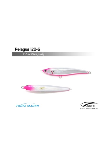 Jack Fin Pelagus 120-S Sahte Yem White Pink Belly