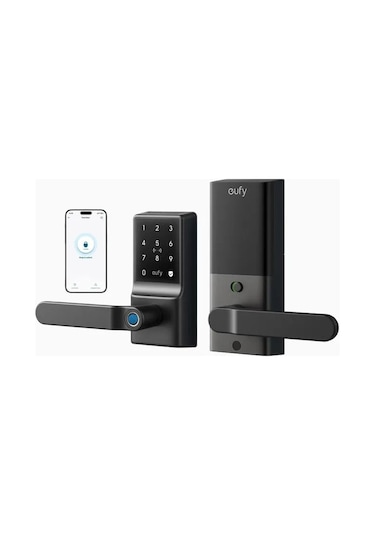 Anker Eufy Smart Lever Lock C33 Siyah Nfc Akıllı Kapı Kilidi
