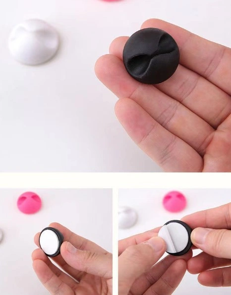 Siyah Beyaz Kablo Sabitleme Klipsi 10 Lu 4741