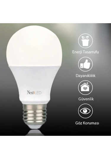 Next Led Şarjlı Led Ampul 9 W Bembeyaz Işık