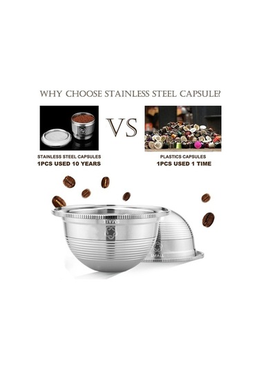 Pazly Paslanmaz Çelik Vertuoline Kahve Kapsülü Pod Filtre H28719 Diğer Diğer