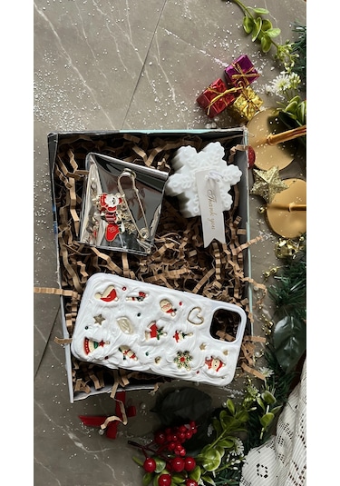 Yılbaşı Konsept İphone Aksesuar Hediye Seti Casa Di Duck Çok Renkli