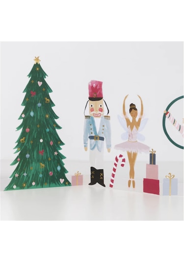 Meri Meri - Nutcracker Card - Nutcracker Tebrik Kartı