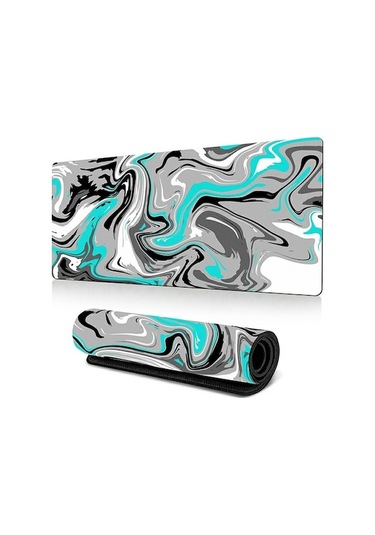 Cbtx 300 X 600 X 3mm Soyut Sıvı Desenli Mouse Pad Büyük Kaymaz Kauçuk Mouse Pad - Stil O Stil O