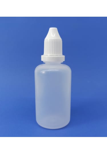 100 Adet Boş Plastik Likit Mürekkep Kolonya Şişesi 50 ML