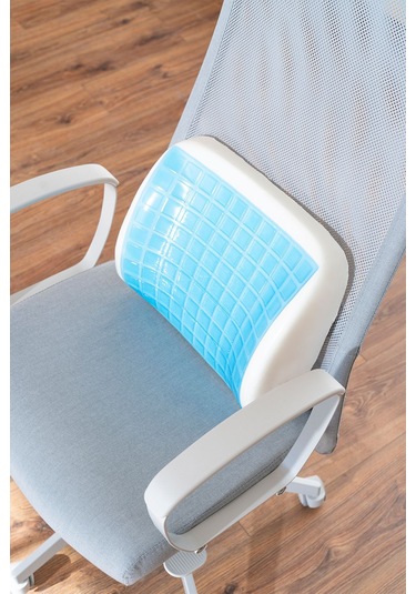 Jelli Ortopedik Visco Bel Yastığı Ofis Araba Koltuk Yastığı Serinleten Yastık 38x32x12