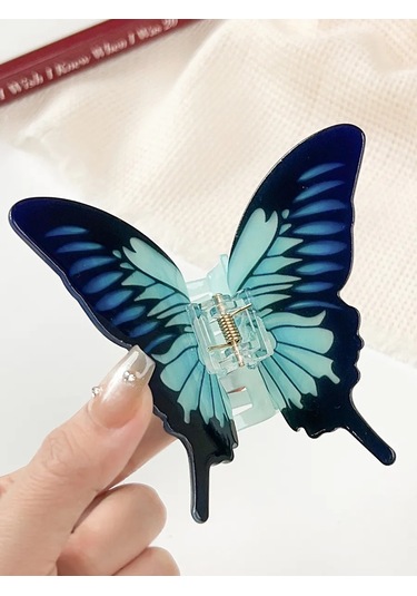 Symbol Küçük Dev Kelebek Saç Tokası 283906103 Mavi