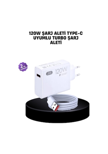 120w Mi Turbo Destekli Hızlı Şarj Type-c Uyumlu Akım Korumalı